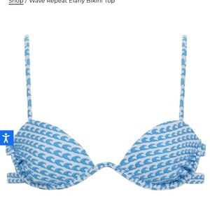 Wave repeat elany bikini top